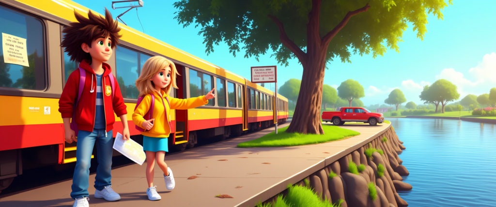 Chapter 2: The Train Tracks Mystery - The Great Transportation Quest: An ESL Short Story for A2 Learners